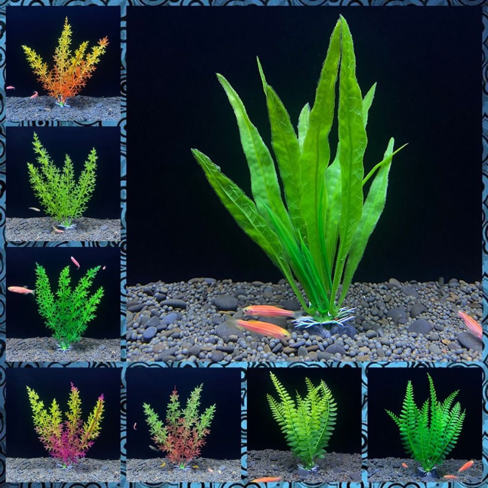 Planted Aquarium Bowl - Tanaman ornamen tangki ikan, dekorasi buatan