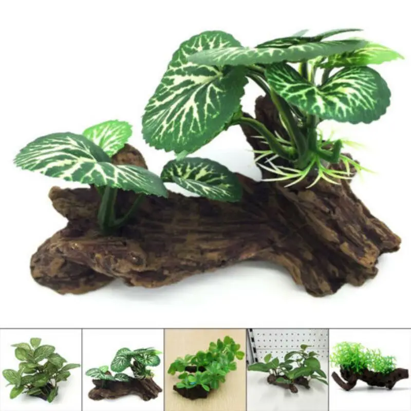 Aquarium Planted Wood - Plastik Buatan Pohon Penyu Batang Kayu