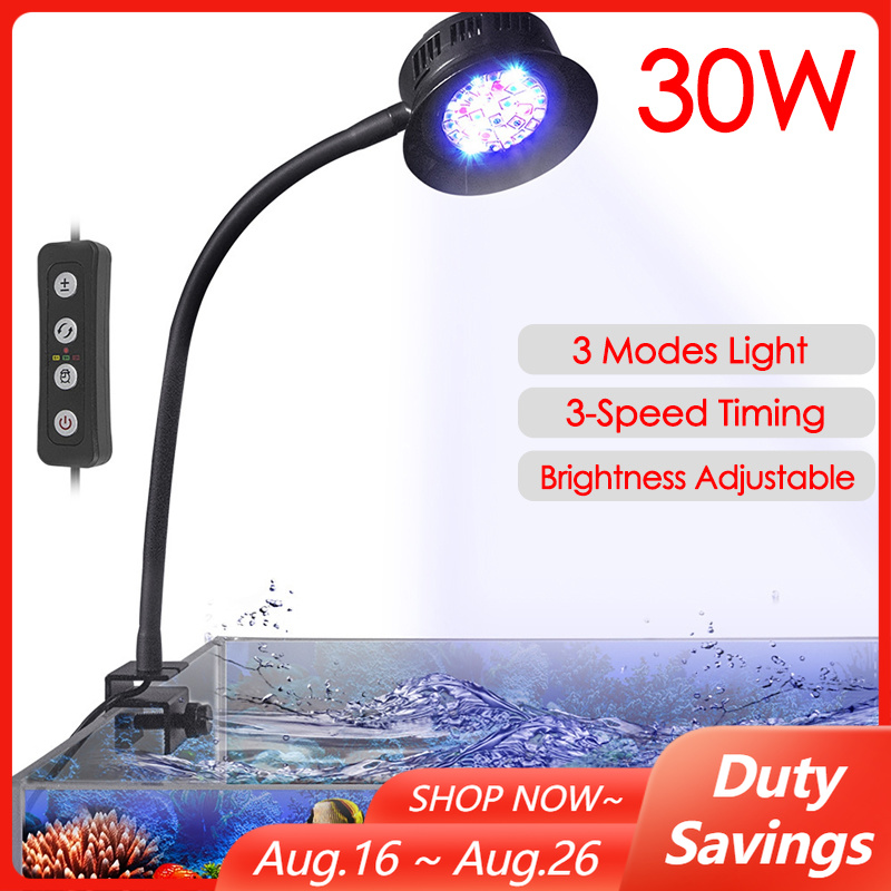 Led Planted Tank Light - 30W Tangki Ikan Akuarium Air Laut