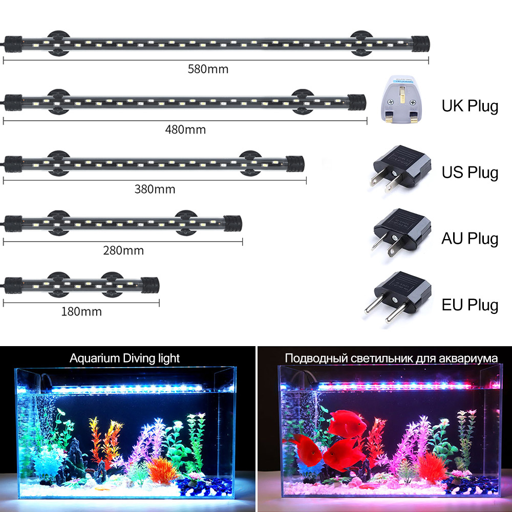 Led Planted Tank Light - Lampu Akuarium LED 90-260V Lampu Klip