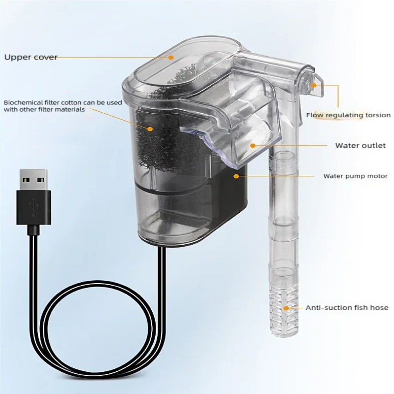 Filter USB Mini Gantung untuk  - Planted Aquarium Cleaning ulasan dan harga