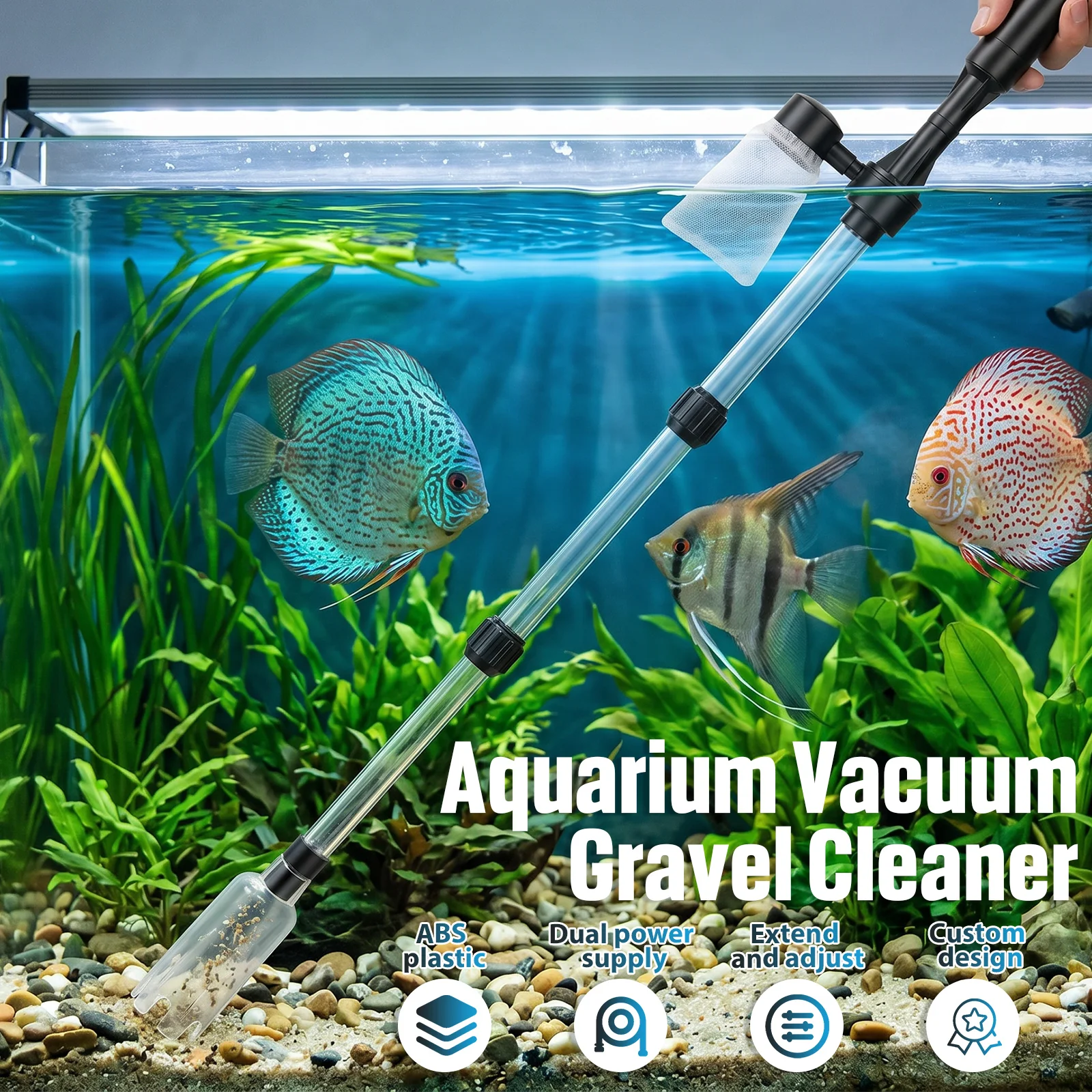 Penyedot Kotoran Akuarium 3 in - Planted Aquarium Cleaning ulasan dan harga