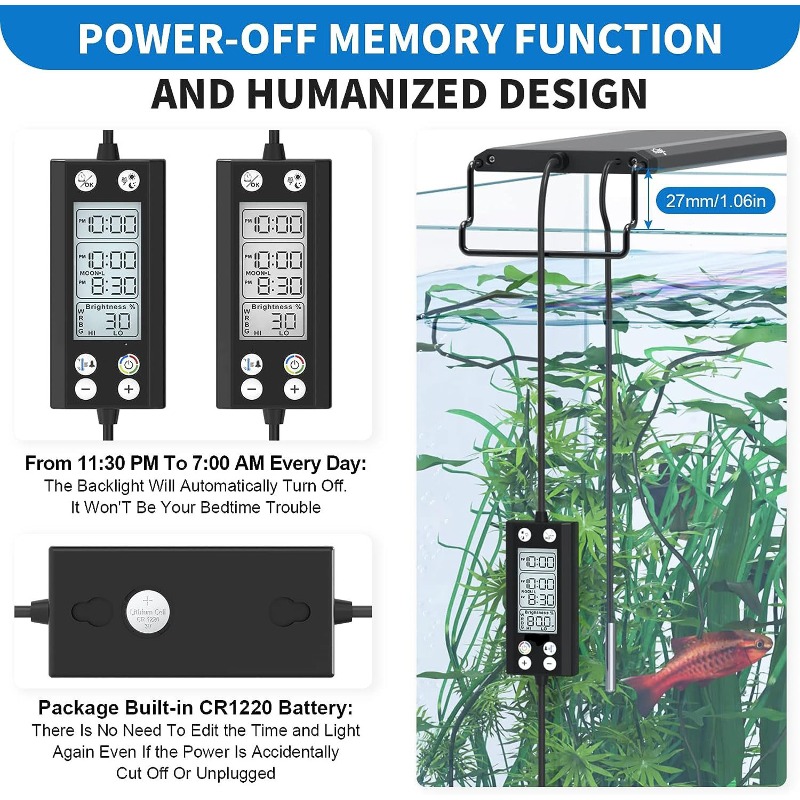 Lampu Akuarium Ikan Terprogram - Planted Aquarium Cycling ulasan dan harga
