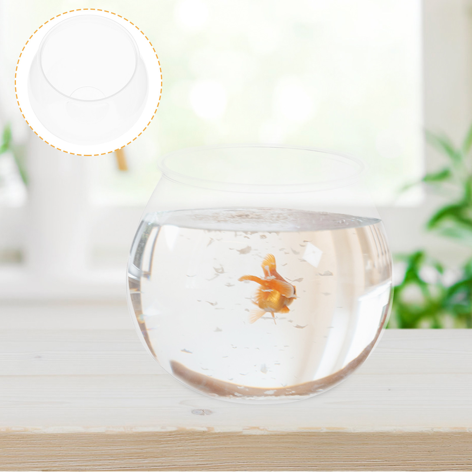 4Pcs Akuarium Mini Plastik Tra - Planted Aquarium Bowl ulasan dan harga