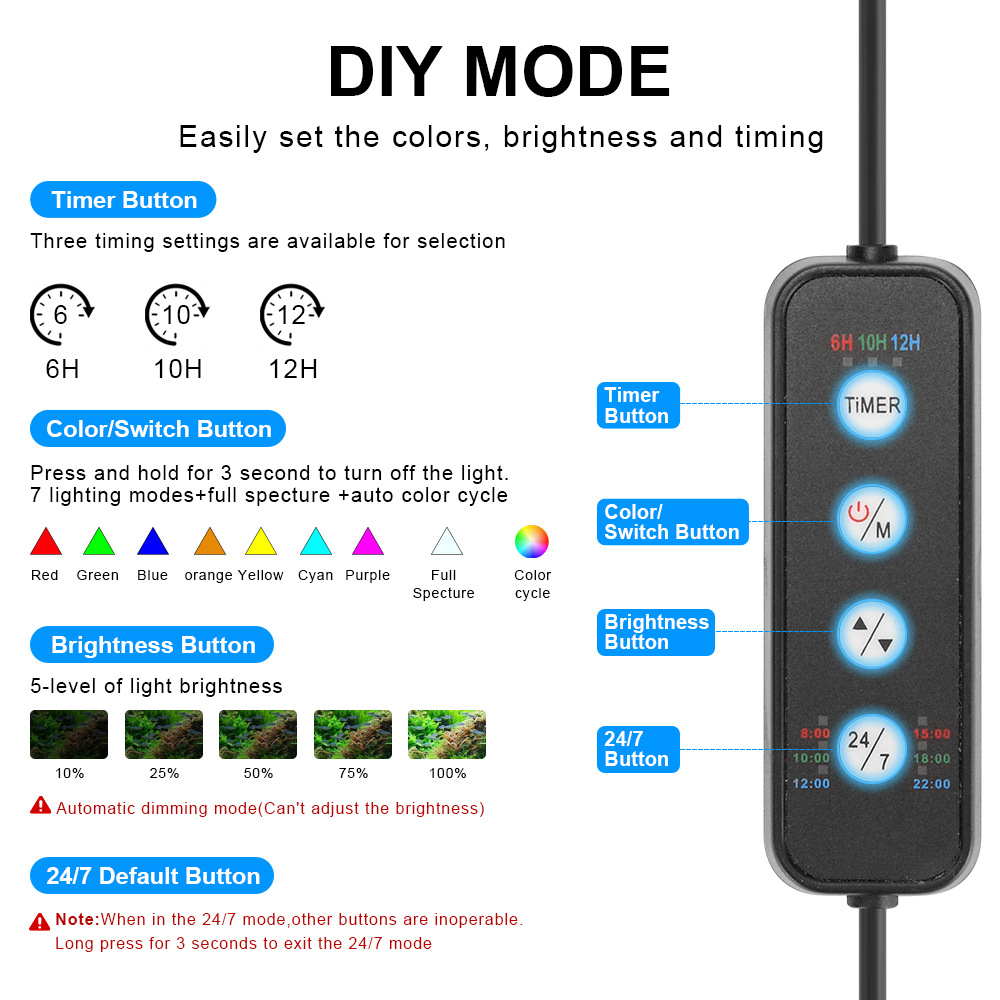 Lampu LED Akuarium 24/7 Siklus - Planted Aquarium Cycling ulasan dan harga