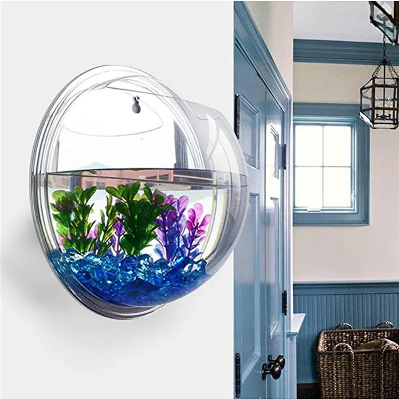 Akrilik Transparan Gantung Din - Planted Aquarium Bowl ulasan dan harga