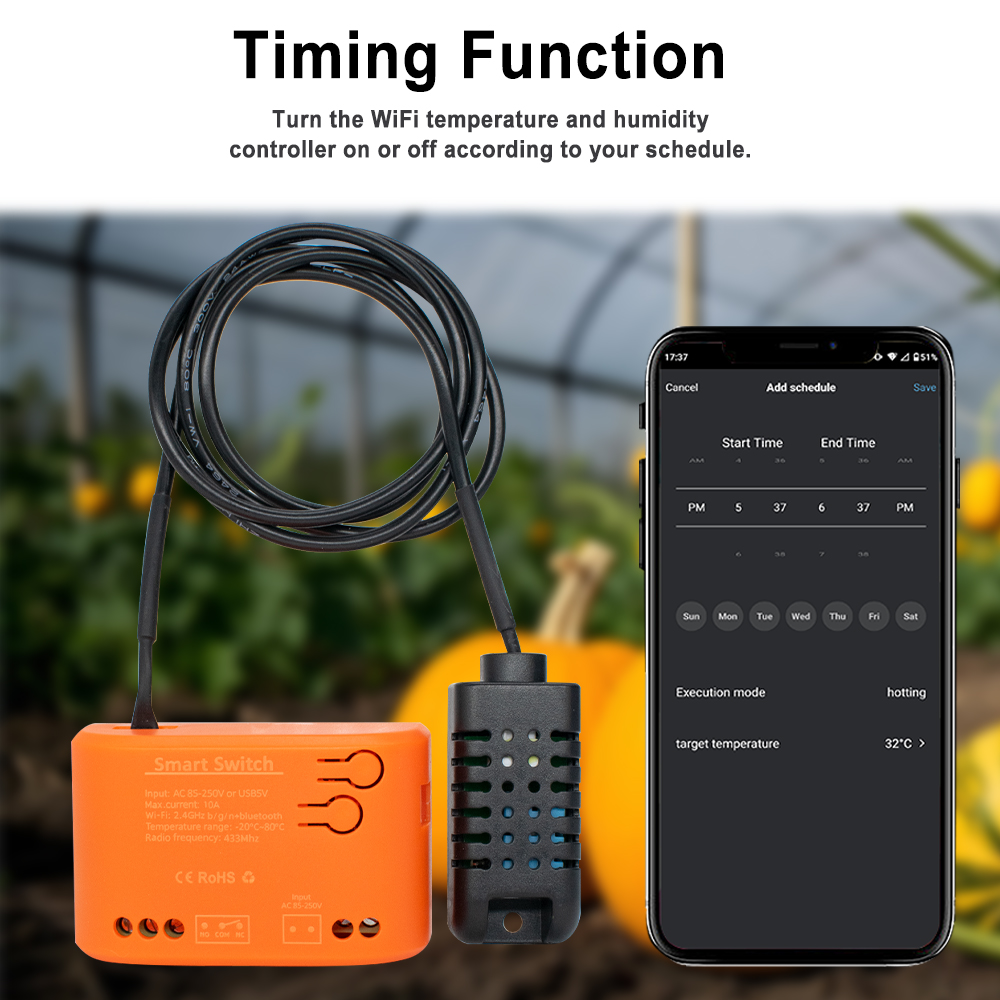 Sensor Kelembaban Suhu WiFi Tu - Aquarium Planted ulasan dan harga