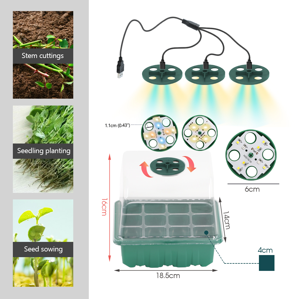 Pot Pembibitan LED dengan Lamp - Led Planted Tank Light ulasan dan harga