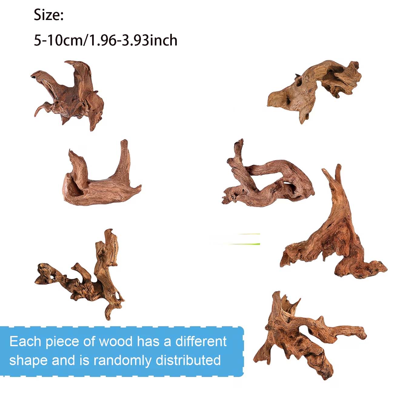 Kayu Apung Alami 5-10CM untuk  - Aquarium Planted Wood ulasan dan harga